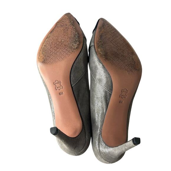Tory Burch Shaila Pumps Metallic Silver Size 8 - Picture 5 of 5